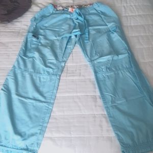 Koi medium scrub pants, light blue